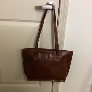 FLORENCE Brown Leather Tote Bag MADE IN ITALY - LIKE NEW